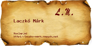 Laczkó Márk névjegykártya